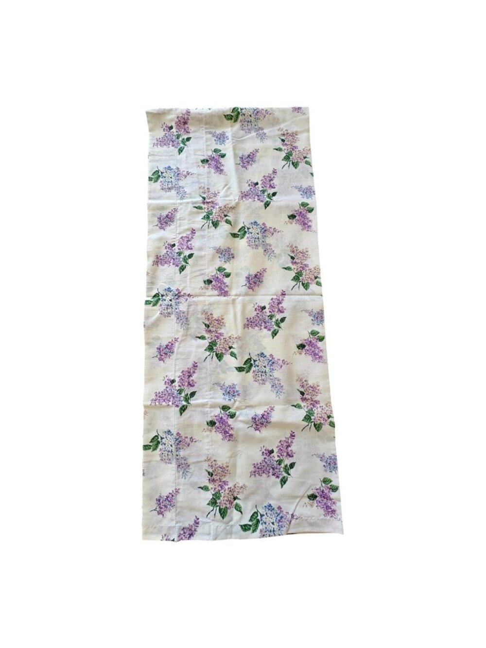 Vintage Cottage Core Window Blouson Valance Cynthia Lilacs Print Cannon 84 x 18"
